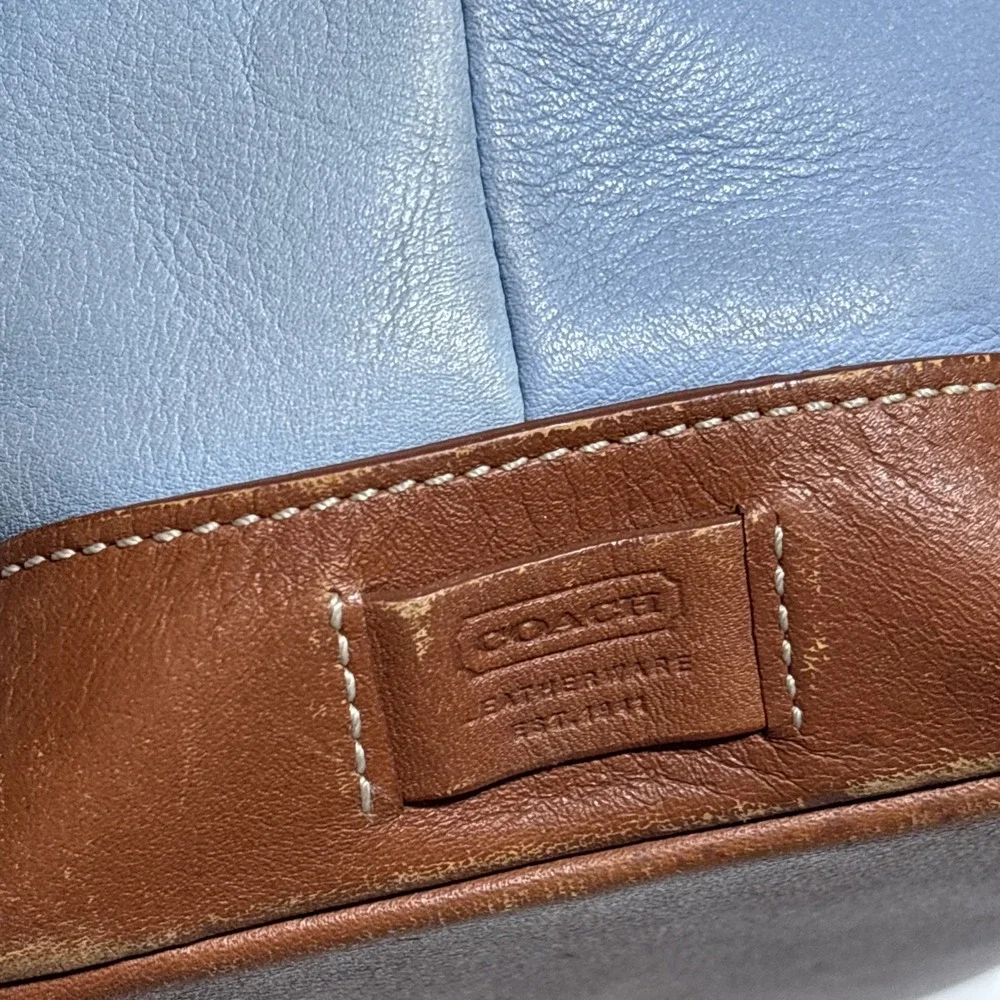 Coach blue leather
